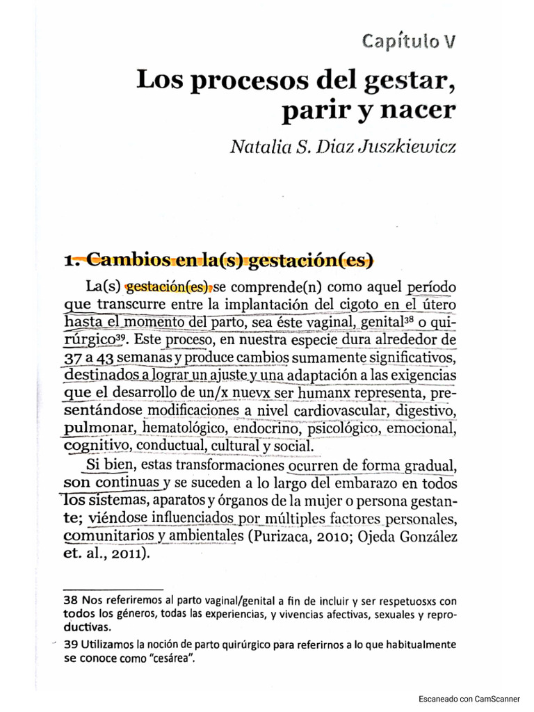 Los Procesos de Gestar, Parir y Nacer. Juszkiewicz | PDF