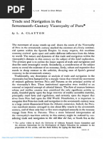 Trade and Navigation in The Seventeenth Century Viceroyalty of Peru