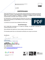 Certificado de Distribución DeeSea 2023 - 2025