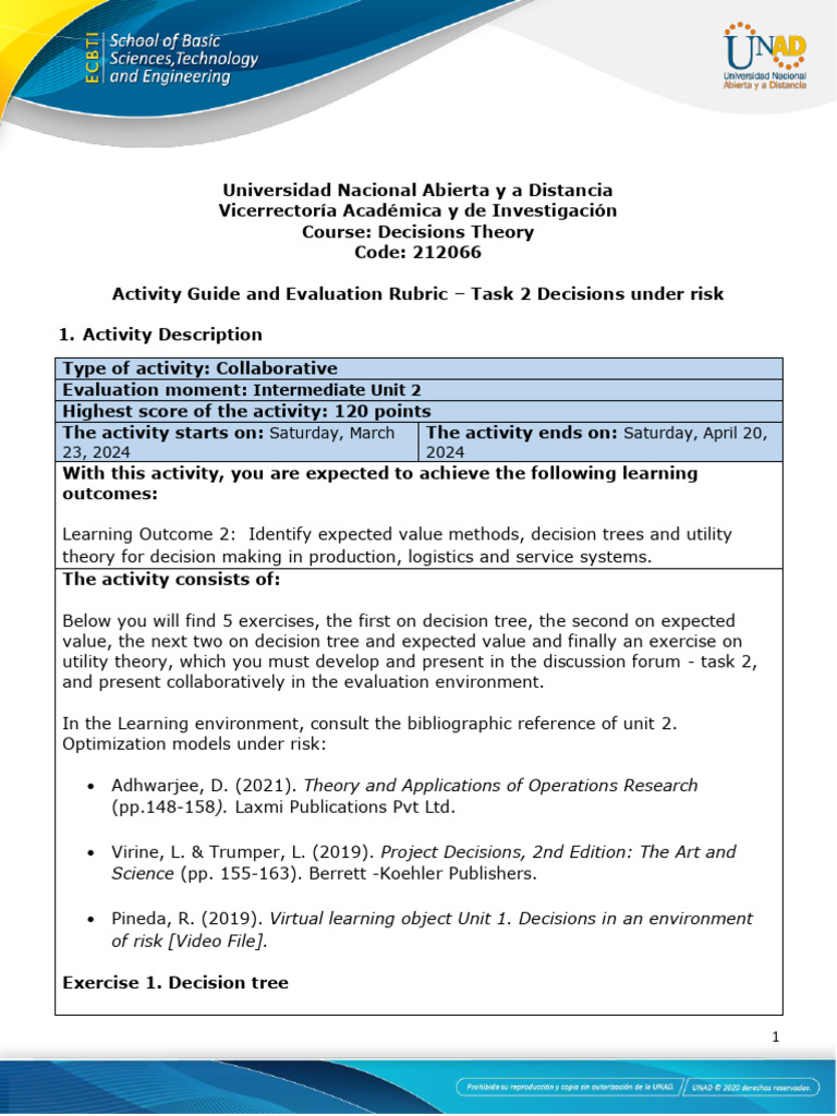 Decision Theory Task 2 Guide | PDF | Mathematical Optimization ...