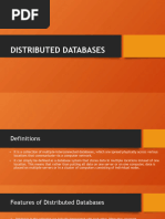 DISTRIBUTED DATABASES Presentation