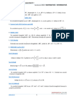 Examen August 2023: 2023 Matematică - Informatică