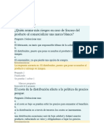 Examen Estrategias de Producto y Precio EUDE