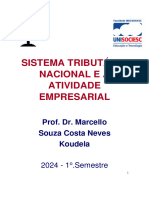 Sistema Tributário Nacional E A Atividade Empresarial: Prof. Dr. Marcello Souza Costa Neves Koudela