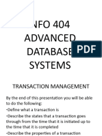 Chapter - One - Transaction - Management, Concurrency Control