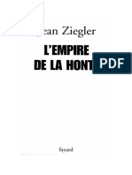 L'Empire de La Honte - Jean Ziegler