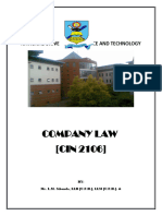 Company Law 2 Module