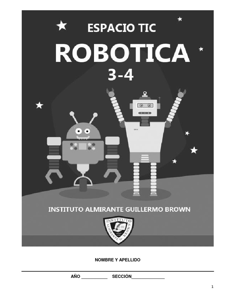 Carátula de Robótica para Imprimir | PDF | Robot | Robótica