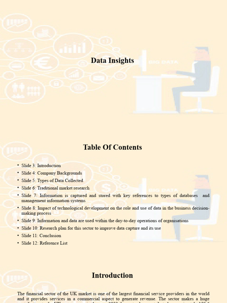 Data Insights for Financial Sector Decisions | PDF | Databases | Big Data