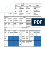 Horario 4to Año Definitivo