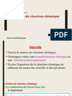 Chapitre 5 Notion de La Réaction Chimique Jihad 1