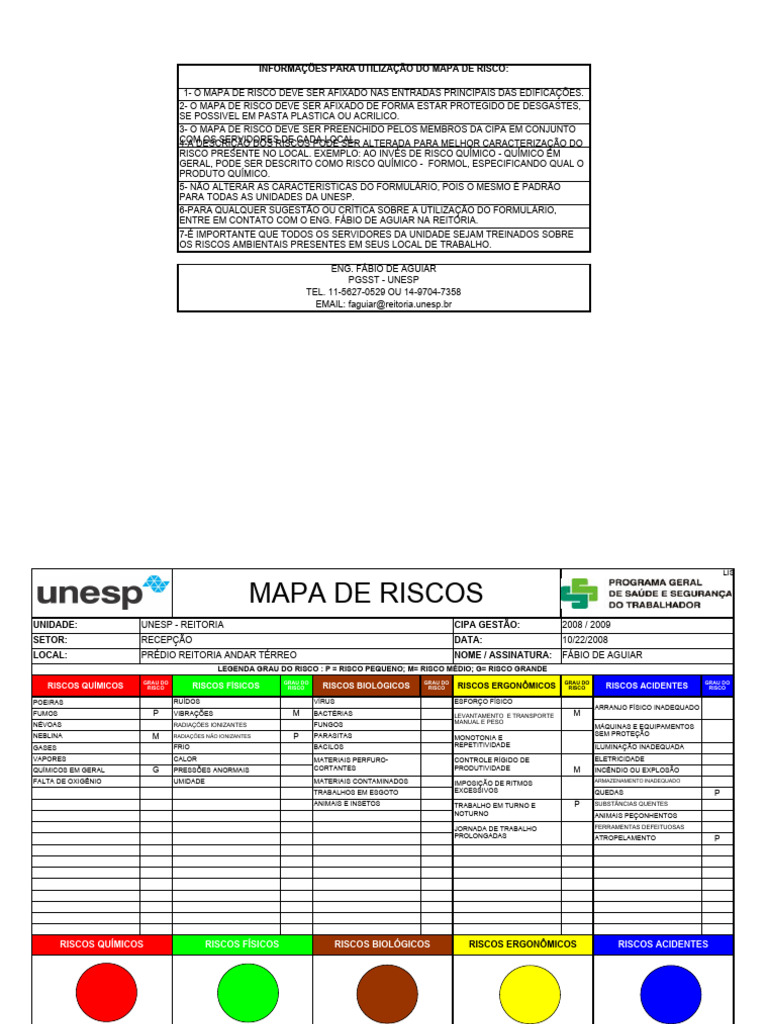 Diretrizes para Mapa de Risco Ambiental | PDF | Águas residuais | Natureza