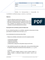 Actividades de Lectoescritura y Desarrollo de Vocabulario Mediante Juegos Cuentos y Canciones