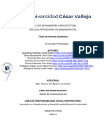 informe de concreto premezclado para entregar el jueves