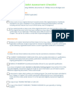 Specialist Assessment Checklist and Document Requirements - V1