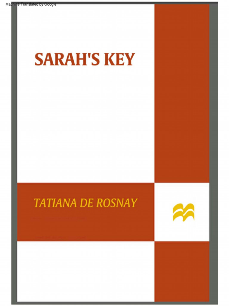 Sarah's Key - Tatiana de Rosnay (1) | PDF