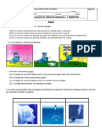 Avaliação de CIÊNCIAS 1º Bimestre