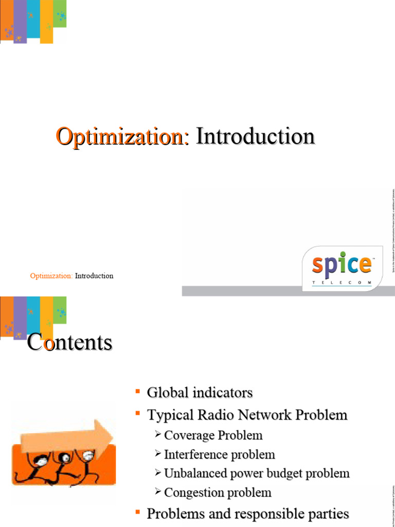 Optimization Technical Introduction Pdf Wireless Telecommunications