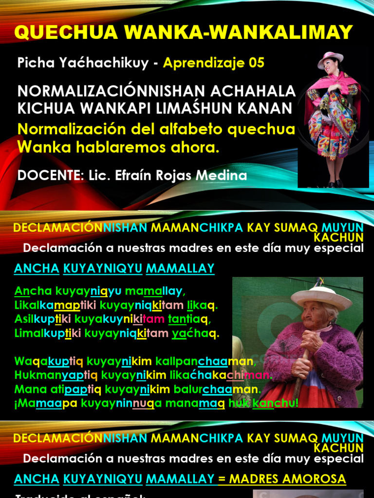 Normalización del Quechua Wanka | PDF | Escritura | Escritura latina