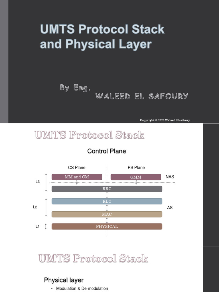 CH4-UMTS Protocol Stack & Physical Layer | PDF | Error Detection And ...