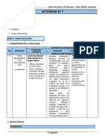 5° Grado - Actividad Del Dia 08 de Agosto