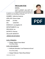 CV Katherine Quiroz