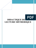 DIDACTIQUE DE LA LECTURE MÉTHODIQUE (1)