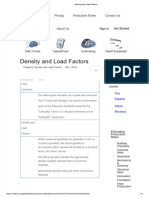 Density and Load Factors