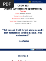 CHEM 353 Tutorial MS & IR