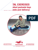 Postnatal Exercises: (Early Inpatient Postnatal Days Until Six Weeks Post Delivery)