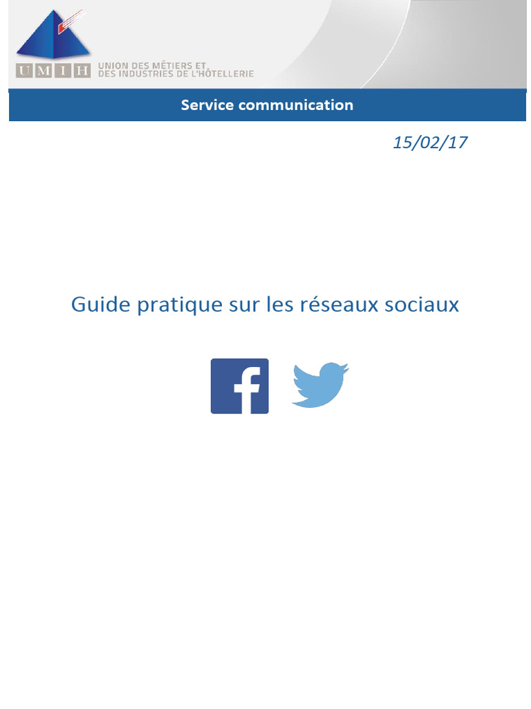 Guide pratique des réseaux sociaux | PDF | Réseautage social | Réseaux ...