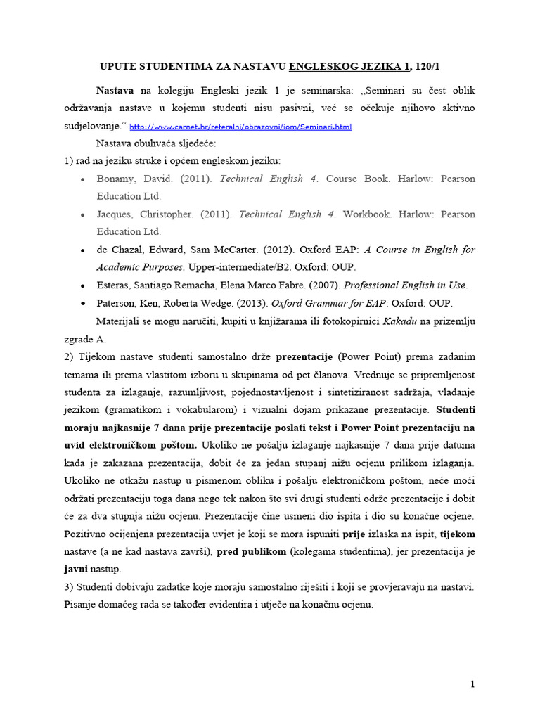 Upute studentima 120 1 pdf