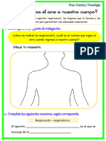 FICHA Cómo Ingresa El Aire A Nuestro Cuerpo