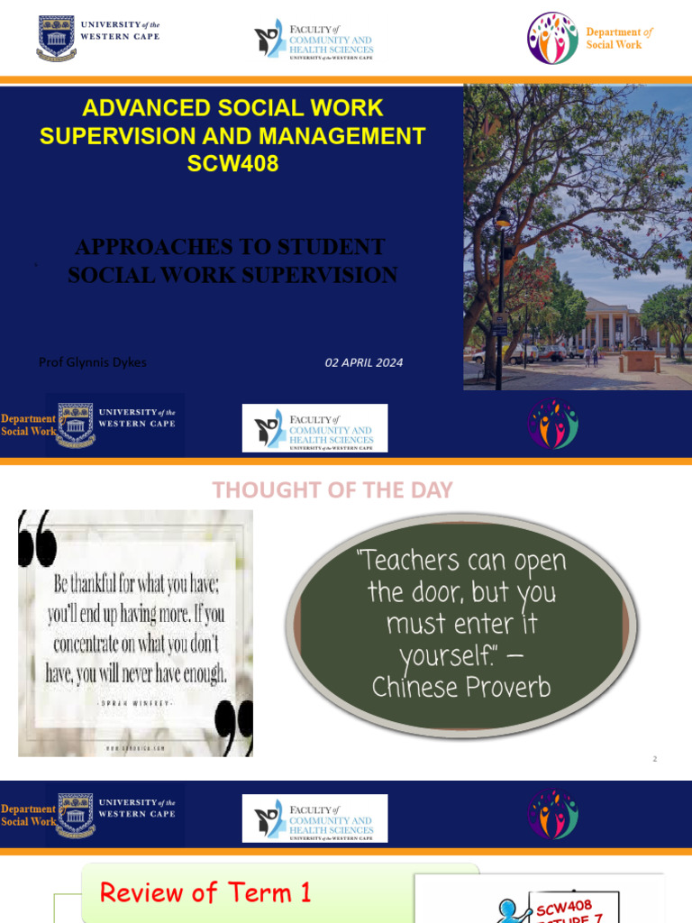Approaches to Student Supervision | PDF | Social Work | Learning