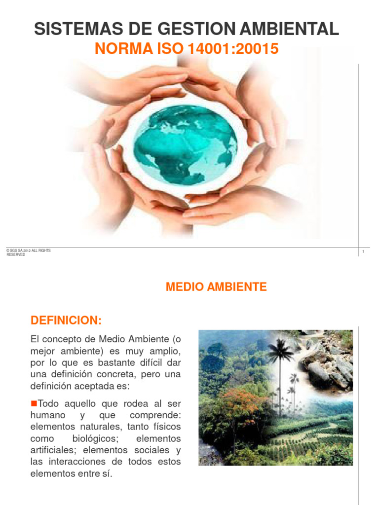 Presentacion Iso 140012015 | PDF | Entorno natural | Agua
