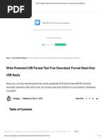 Write Protected USB Format Tool Free Download - Format Read-Only USB Easily