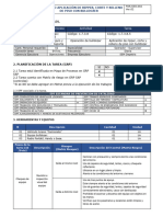 Proceso Subproceso Actividad Tarea: 1. Antecedentes Generales