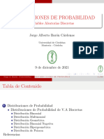 Distribuciones de Probabilidad Discreta