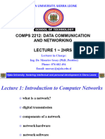 Comps-2210-Data Communication and Networking-Lectuter 1