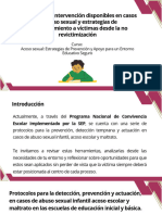 Protocolos de Intervención Disponibles en Casos de Acoso Sexual y Estrategias de Acompañamiento A Víctimas Desde La No Revictimización