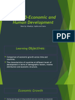 Economic and Human Development