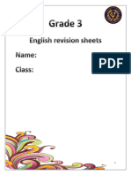 g3 3rd Quarter Revision Sheets