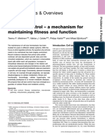 Cell Size Control - A Mechanism For Maintaining Fitness and Function