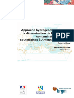 Approche Hydrogéochimique Pour La Détermination de L'origine de La Contamination Des Eaux Souterraines À Antenne 4 - Phase 2