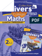 Guide LUnivers Plus Des Maths 2AC