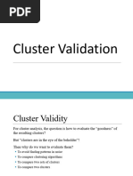 Cluster Validation