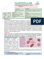 Actividad 3 Explicamos La Nutrición en El Ser Humano.