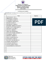 Attendance Sheet