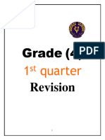 English Revision Sheet Grade Four Q1