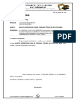 CARTA #071 Solicito Acreditacion de Personal Tecnico